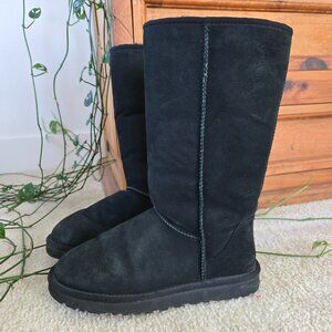 UGG Women's Classic Tall Boot - Black - Size 7